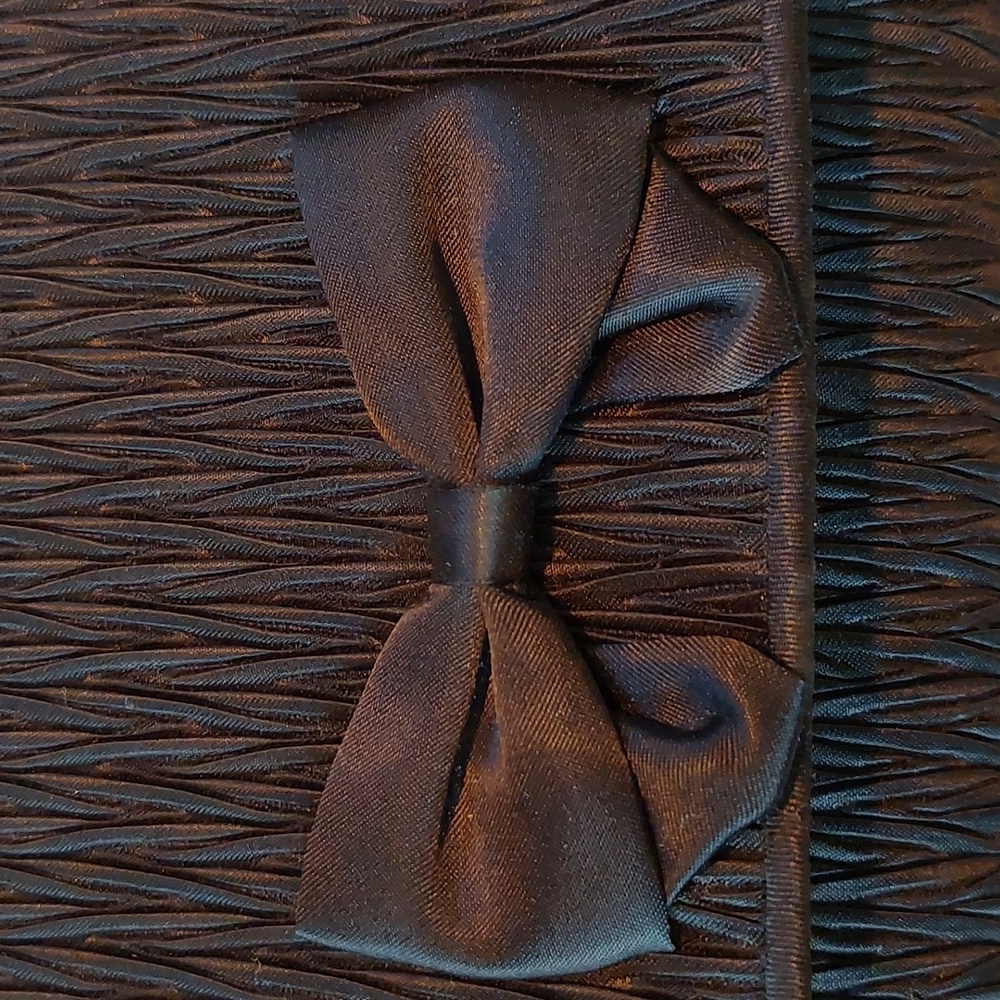 Vintage Carla Marchi Black Evening Clutch Bag with Cord Strap EUC - Picture 2 of 11